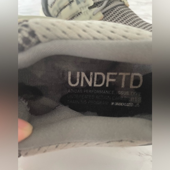 Adidas UltraBoost x Undefeated Shift Grey Men’s Running Sneaker - Picture 14 of 15